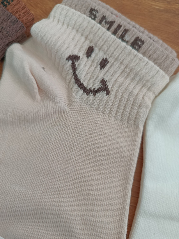 جوراب طرح SMILE دو کش در ۵ رنگ