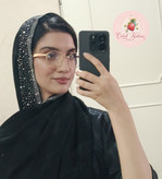 شال حریر دور نگین تک رنگ